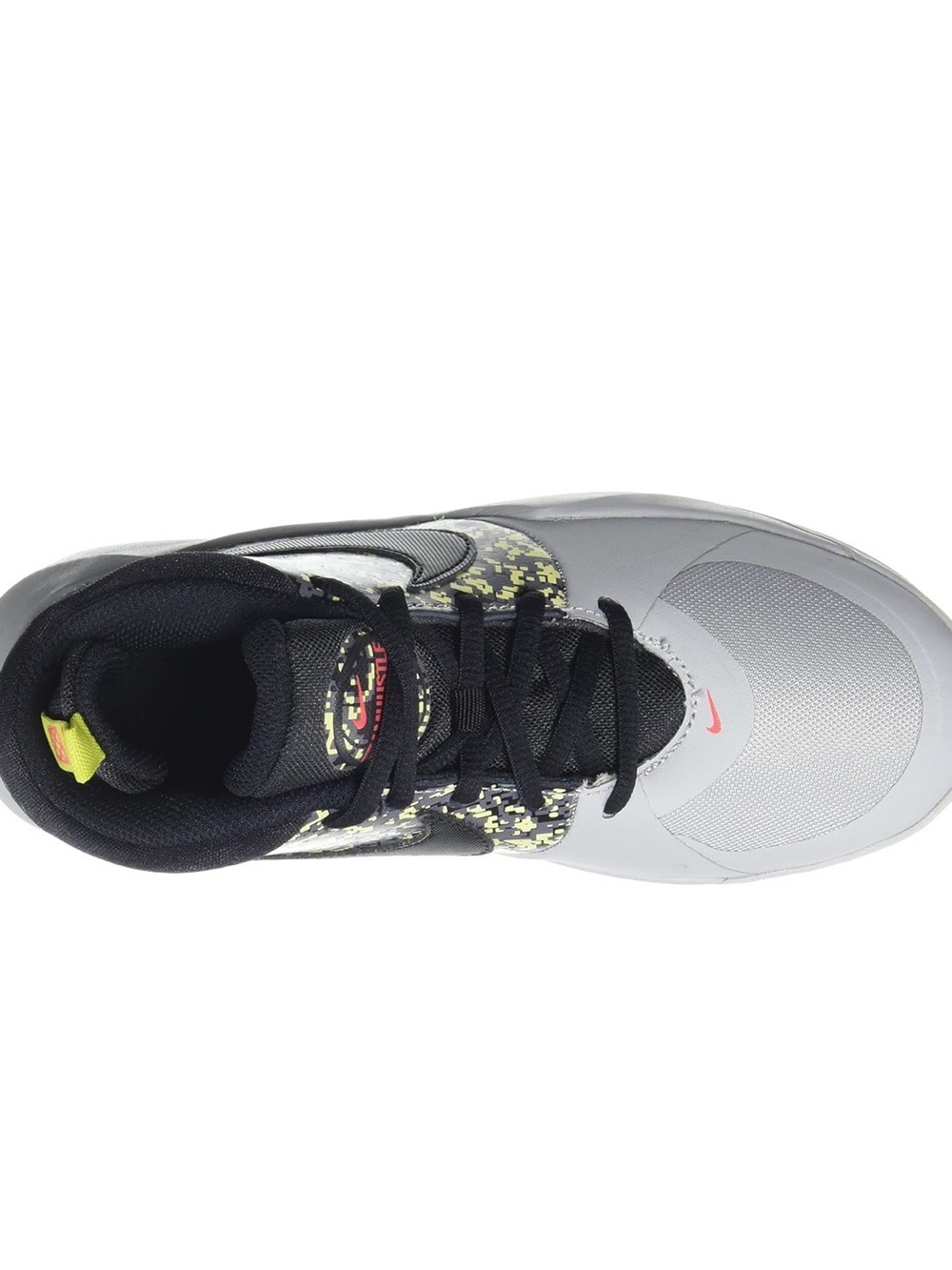 Nike Kids' Gray, Black and Yellow High-Top Sneakers. Used once - Picture 4 of 9
